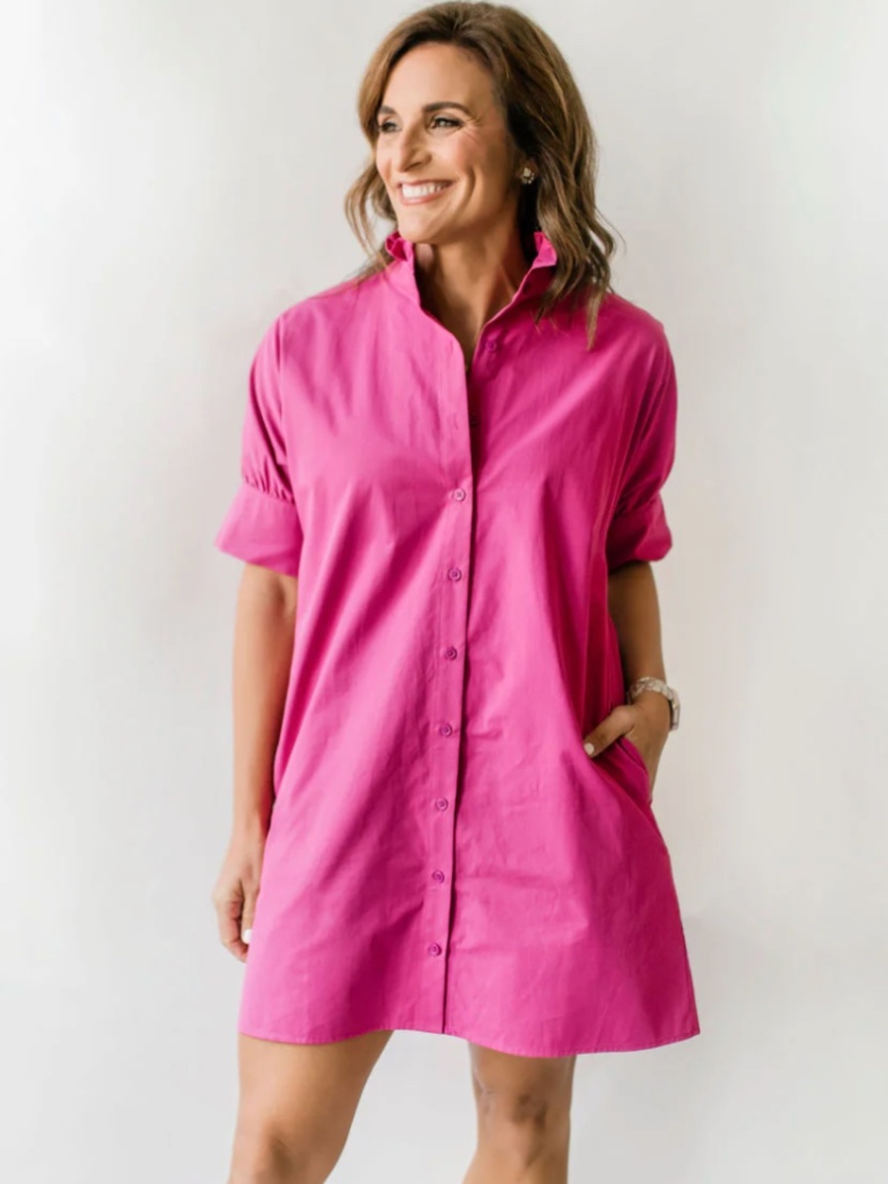 Heidi Houston Ruffle Sleeve Dress